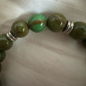 7.5 inch real jade bracelet handmade